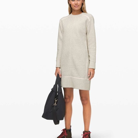lululemon athletica Dresses & Skirts - NWT Lululemon On Repeat Luxuriously Cozy Sweater Dress Size 4